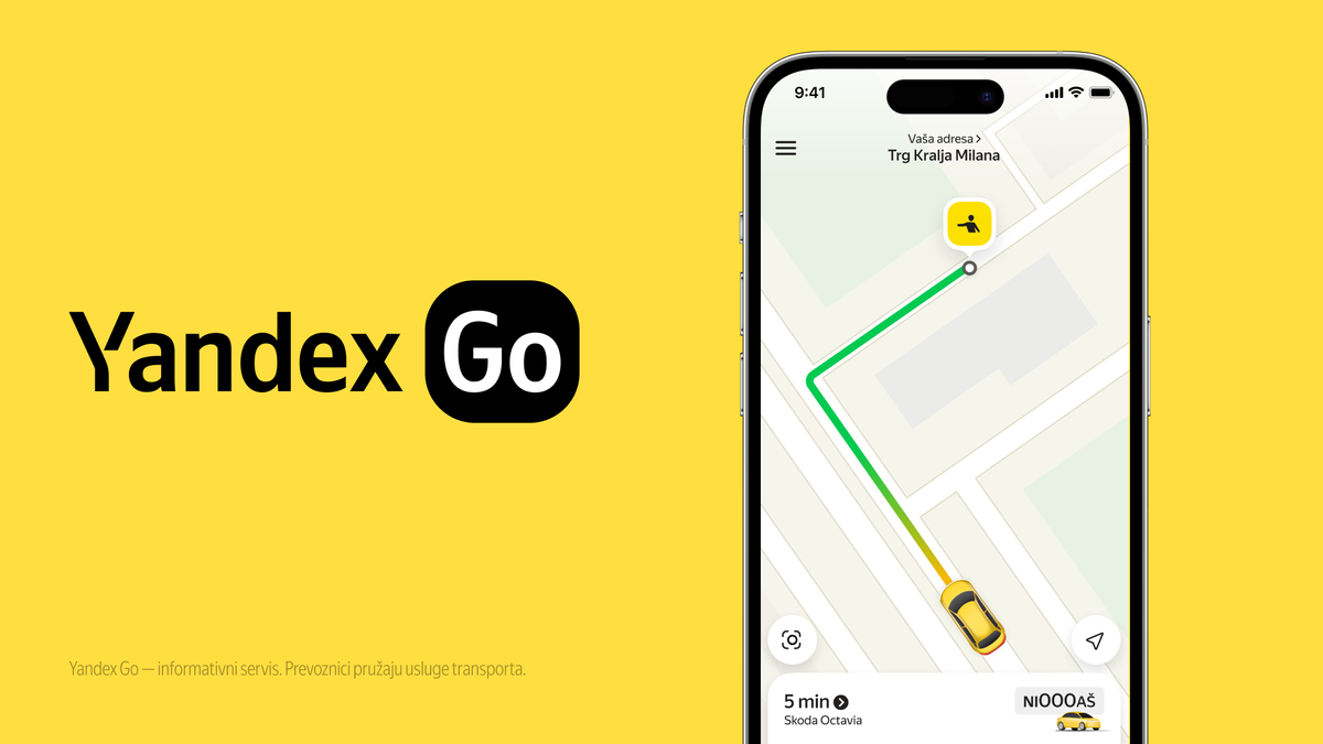 Yandex Go, onlajn servis za naručivanje prevoza, lansiran u Nišu