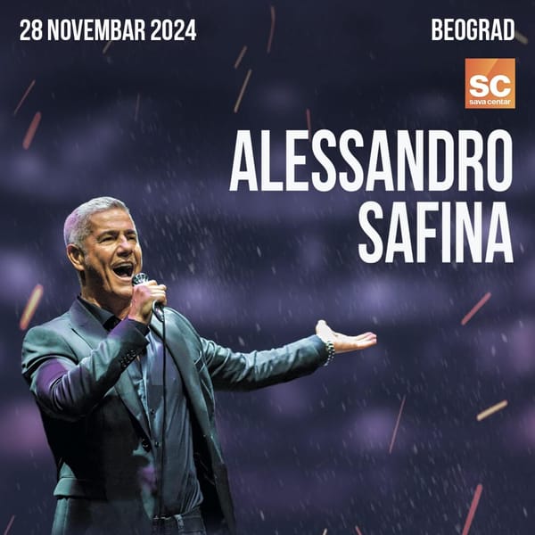 Alesandro Safina 28. novembra u Sava centru